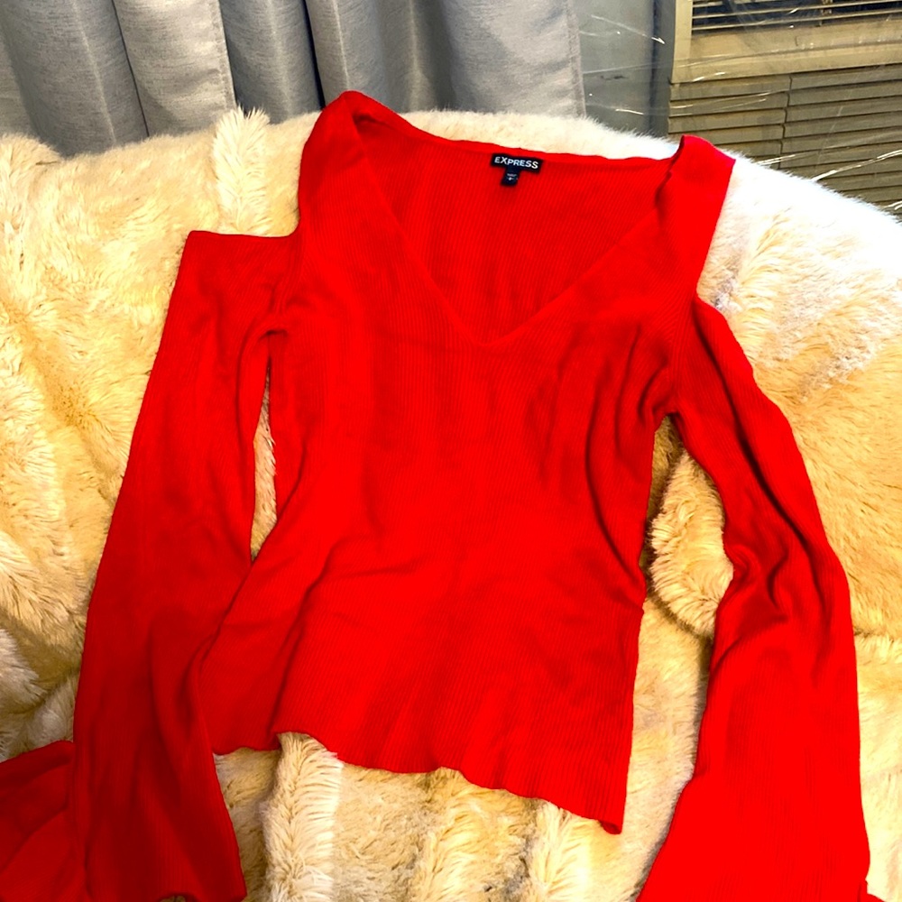 Express Open shoulder sweater top